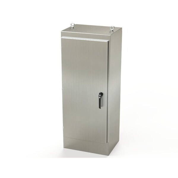 3 Point Latch with Padlock/Keylock Handle Electrical Enclosures, 60 in H, 18 in D, 24 in W